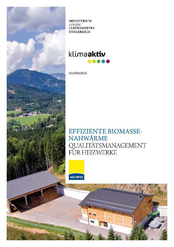 Titelbild Broschüre Effiziente Biomasse-Nahwärme