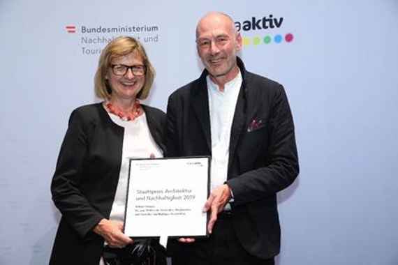Prof. Roland Gnaiger erhält den Staatspreis Architektur und Nachhaltigkeit