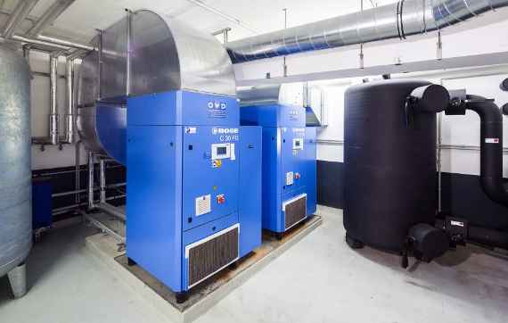 Druckluftkompressor mit Wärmerückgewinnung