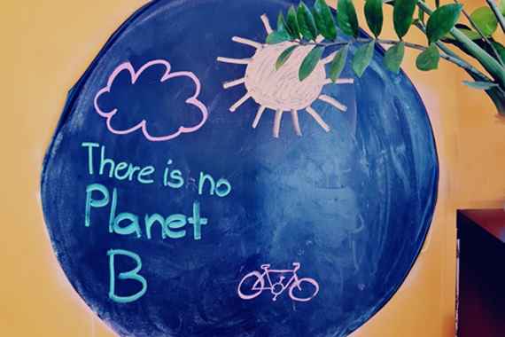Darstellung blaue Kugel, There is no Planet B
