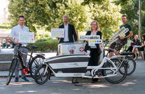 Pressefoto Start E-Bike- und Transportrad-Förderung
