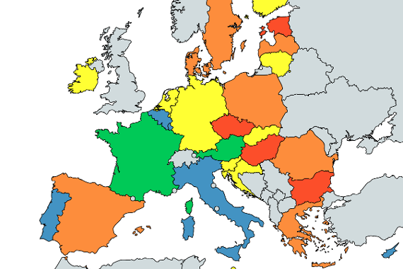 necps Landkarte Europa