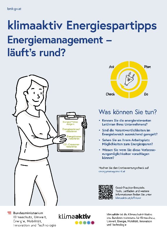 klimaaktiv Plakat - Energiemanagement
