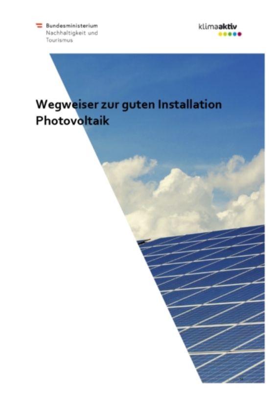 Titelbild des Wegweisers Photovoltaik