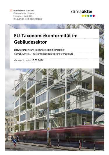 EU Taxonomie Konformitätsbeschreibung - Version 1.1 vom 15.02.2024
