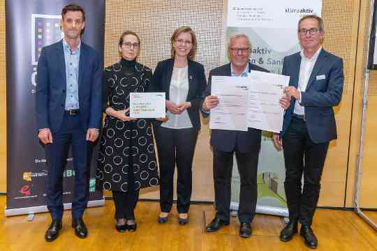 klimaaktiv und ÖGNB Auszeichnung für ökologische und energieeffiziente Gebäude
