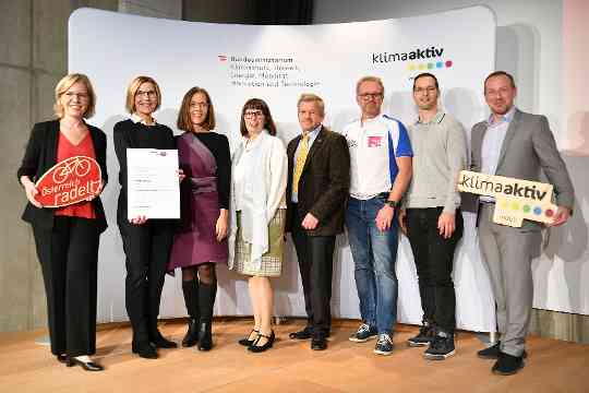 Auszeichnung Bundessieger:innen Österreich radelt