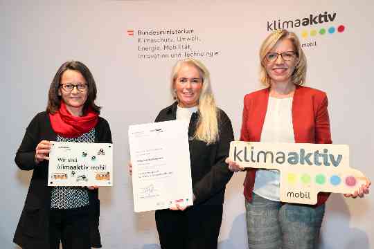 klimaaktiv mobil Auszeichnung für Bildungs- und Jugendeinrichtungen am 30.11.2023