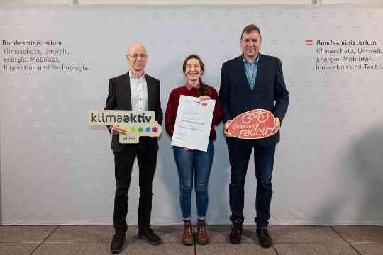 Auszeichnung Bundessieger "Österreich radelt"