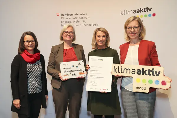 klimaaktiv mobil Auszeichnung für Bildungs- und Jugendeinrichtungen am 30.11.2023