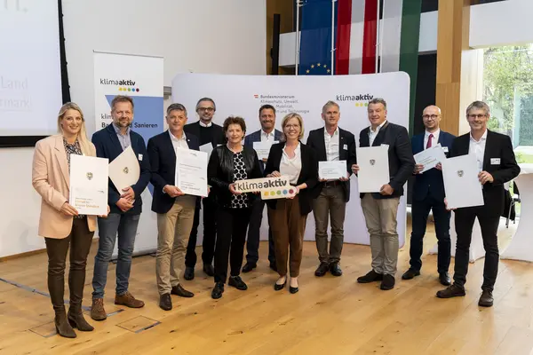 Auszeichnung klimaaktiv Gebäude aus der Steiermark