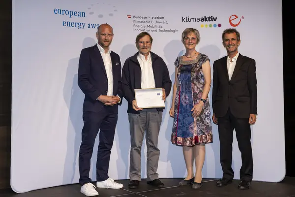 Bettina Bergauer (BMK), Helmut Strasser (e5 Österreich), Gregor Sellner (e5 Vorarlberg), Günter Giesinger