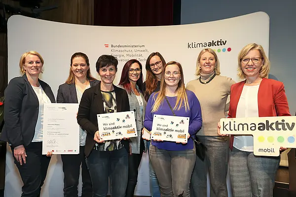 klimaaktiv mobil Auszeichnung für Bildungs- und Jugendeinrichtungen am 30.11.2023