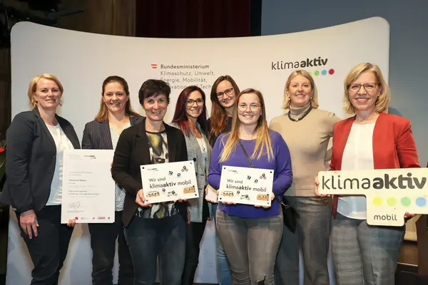 klimaaktiv mobil Auszeichnung für Bildungs- und Jugendeinrichtungen am 30.11.2023