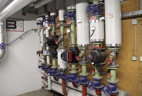 Pumpenanlage in der Offsetdruckerei