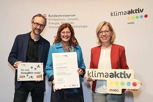 klimaaktiv mobil Auszeichnung für Bildungs- und Jugendeinrichtungen am 30.11.2023