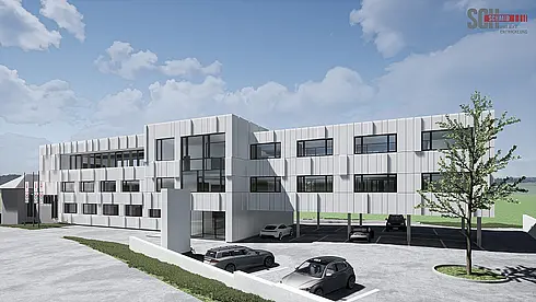 Neubau Büro Frankenburg-Baugruppe Schmid