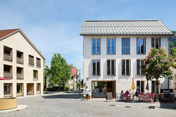 Foto der Altstadt mit zwei Gebäuden