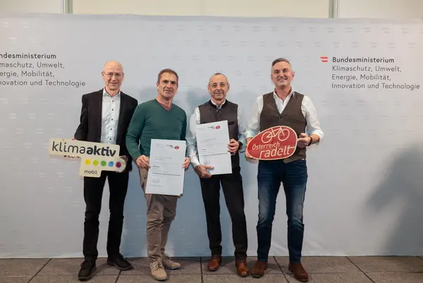 Auszeichnung Bundessieger "Österreich radelt"