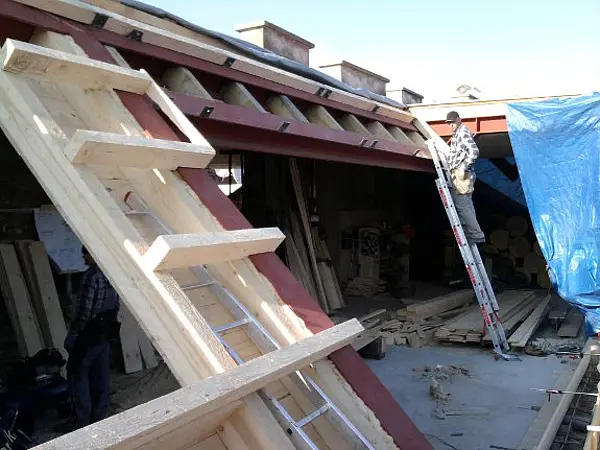 Plus-Energie-Dachausbau Ybbsstraße Hoftrakt
