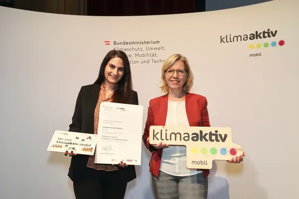 klimaaktiv mobil Auszeichnung für Bildungs- und Jugendeinrichtungen am 30.11.2023