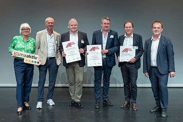 Darauf bauen wir: Sanierung und klimafitte Gebäude für die Zukunft! Auszeichnungsveranstaltung von klimaaktiv, ÖGNB und AGPB Gebäuden