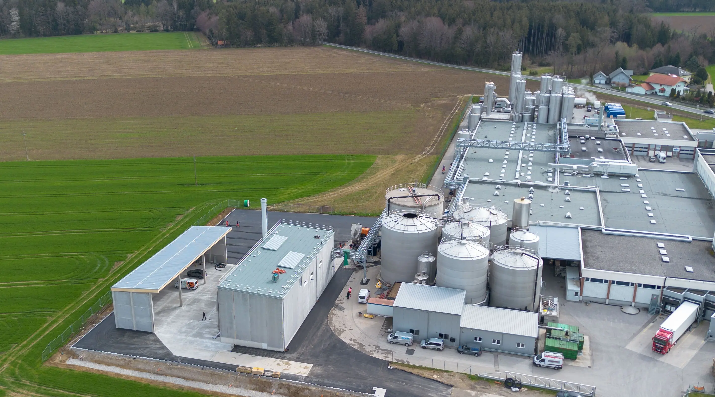 Biomasse Heizwerk Berglandmilch