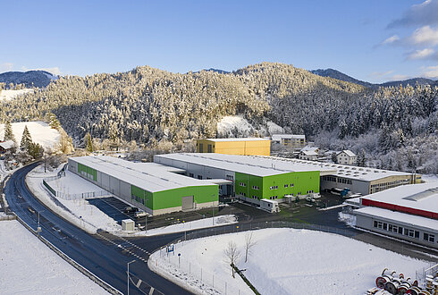 Vogelperspektive auf die Roth-Technik Austria Ges.m.b.H.