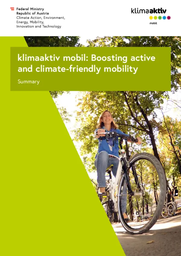 klimaaktiv mobil: Boosting active and climate-friendly mobility Summary