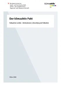 Infobroschuere klimaaktiv Pakt