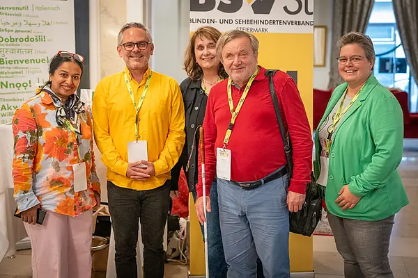 Gruppenfoto der Verantwortlichen der Session für Barrierefreiheit