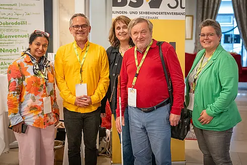 Gruppenfoto der Verantwortlichen der Session für Barrierefreiheit