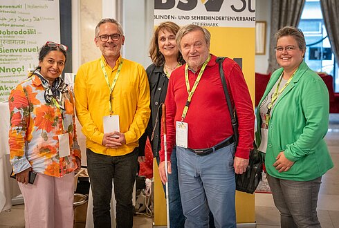 Gruppenfoto der Verantwortlichen der Session für Barrierefreiheit