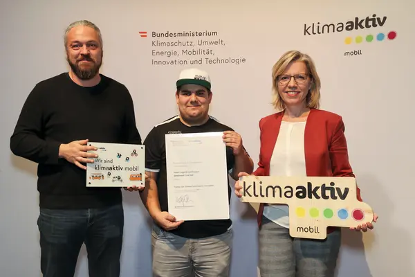 klimaaktiv mobil Auszeichnung für Bildungs- und Jugendeinrichtungen am 30.11.2023