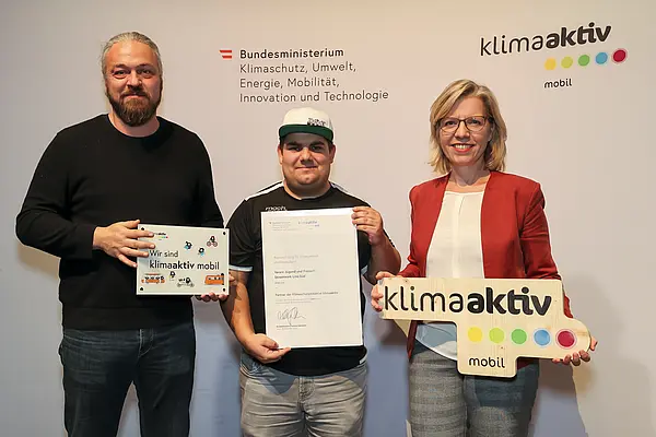 klimaaktiv mobil Auszeichnung für Bildungs- und Jugendeinrichtungen am 30.11.2023