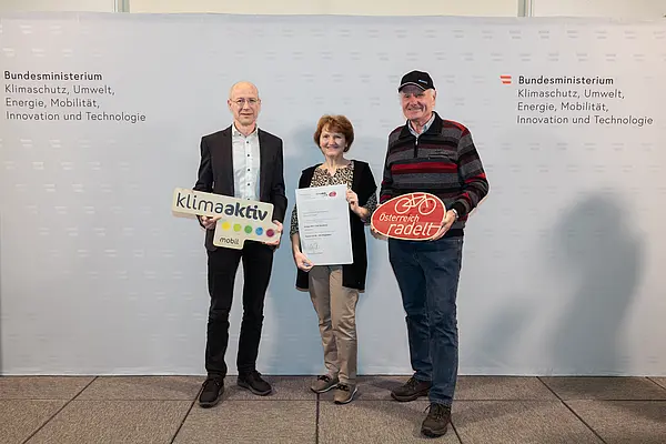 Auszeichnung Bundessieger "Österreich radelt"