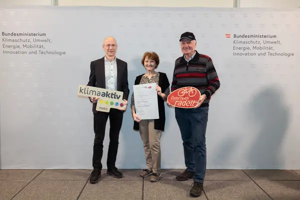 Auszeichnung Bundessieger "Österreich radelt"