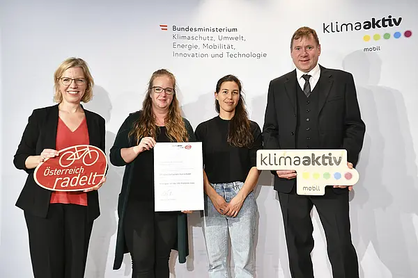 Auszeichnung Bundessieger:innen Österreich radelt