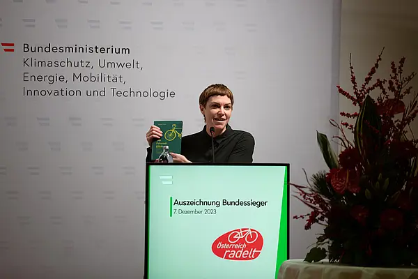 Auszeichnung Bundessieger "Österreich radelt"
