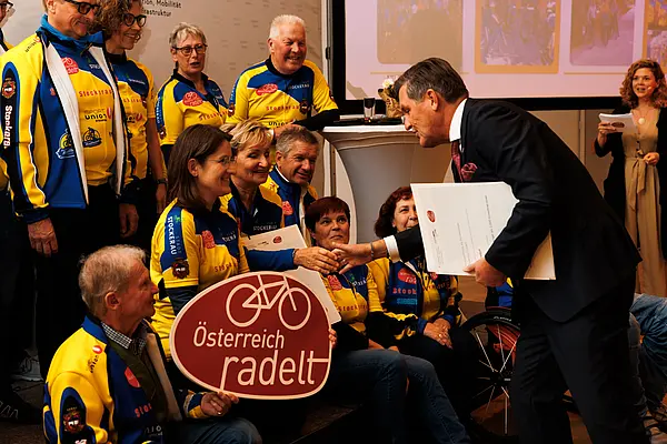 Auszeichnungsveranstaltung Österreich radelt Wien 2025 