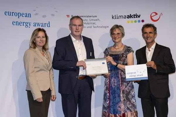 Bettina Bergauer (BMK), Helmut Strasser (e5 Österreich), Monika Panek (e5 Niederösterreich), Josef Keck