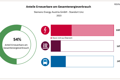 Abbildung 2: Anteil Erneuerbare am Gesamtenergieverbrauch und in den Bereichen Strom, Wärme und Transport 2023