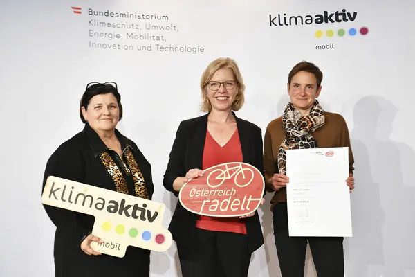 Auszeichnung Bundessieger:innen Österreich radelt