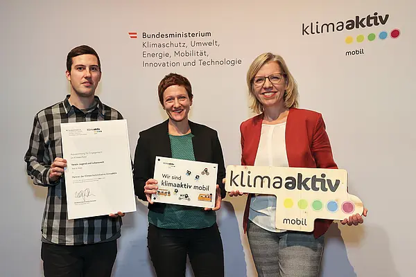 klimaaktiv mobil Auszeichnung für Bildungs- und Jugendeinrichtungen am 30.11.2023