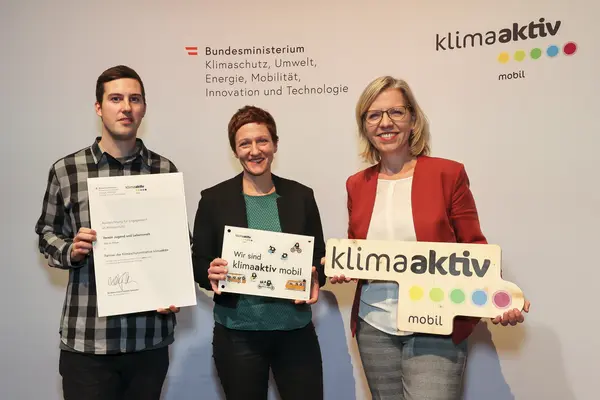 klimaaktiv mobil Auszeichnung für Bildungs- und Jugendeinrichtungen am 30.11.2023