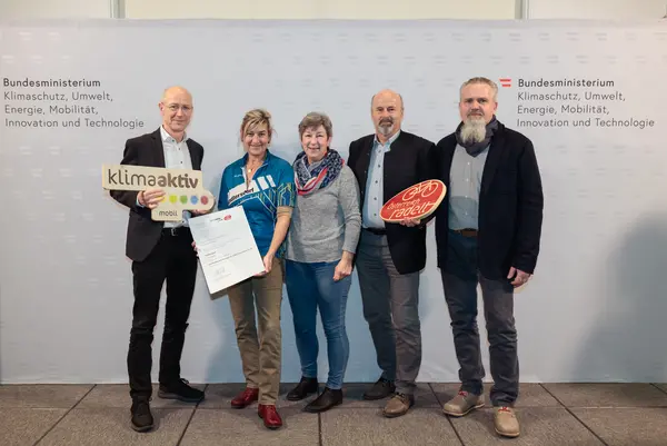 Auszeichnung Bundessieger "Österreich radelt"