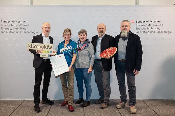 Auszeichnung Bundessieger "Österreich radelt"