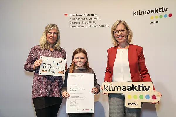 klimaaktiv mobil Auszeichnung für Bildungs- und Jugendeinrichtungen am 30.11.2023