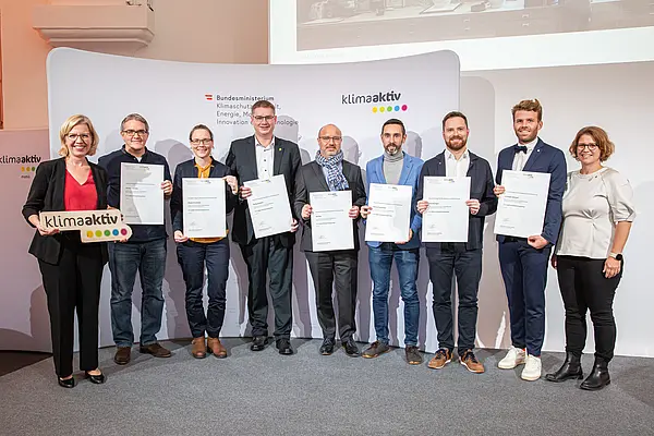 Auszeichnungsveranstaltung Kompetenzpartner von klimaaktiv