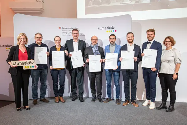 Auszeichnungsveranstaltung Kompetenzpartner von klimaaktiv